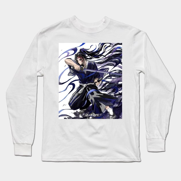 Demon Lord Michikatsu Long Sleeve T-Shirt by Valoka